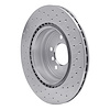 621-31070L Drilled Brake Rotor [Silver], 2006-2015 BMW, Position: Rear Left - image 1