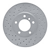 621-31089L Drilled Brake Rotor [Silver], 2007-2021 BMW, Position: Front Left - image 1