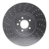 621-31093D Drilled Brake Rotor [Silver], 2009-2017 BMW, Position: Right Front - image 1