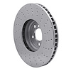 621-31094D Drilled Brake Rotor [Silver], 2009-2017 BMW, Position: Left Front - image 1