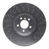 621-31094D Drilled Brake Rotor [Silver], 2009-2017 BMW, Position: Left Front - image 2