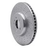 621-31094D Drilled Brake Rotor [Silver], 2009-2017 BMW, Position: Left Front - image 3