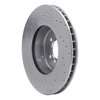 621-31105R Drilled Brake Rotor [Silver], 2011-2016 BMW, Position: Front Right - image 2