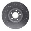 621-31121L Drilled Brake Rotor [Silver], 2012-2018 BMW, Position: Front Left - image 4