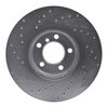 621-31121R Drilled Brake Rotor [Silver], 2012-2018 BMW, Position: Front Right - image 2