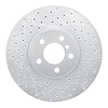 621-31137L Drilled Brake Rotor [Silver], 2002-2006 BMW, Position: Front Left - image 1