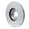 621-31145L Drilled Brake Rotor [Silver], 2008-2019 BMW, Position: Front Left - image 4