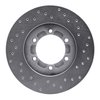 621-37007L Drilled Brake Rotor [Silver], 1986-2006 Multiple Makes/Models, Position: Front Left - image 2