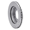 621-37010R Drilled Brake Rotor [Silver], 2001-2004 Multiple Makes/Models, Position: Front Right - image 1