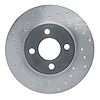 621-39002L Drilled Brake Rotor [Silver], 1983-1988 Mopar, Position: Front Left - image 1