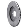 621-39009R Drilled Brake Rotor [Silver], 1995-2000 Mopar, Position: Front Right - image 3