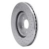 621-39013L Drilled Brake Rotor [Silver], 2003-2009 Mopar, Position: Front Left - image 4