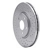 621-39013R Drilled Brake Rotor [Silver], 2003-2009 Mopar, Position: Front Right - image 1