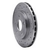 621-40004L Drilled Brake Rotor [Silver], 1985-1989 Mopar, Position: Front Left - image 2