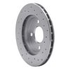 621-40015L Drilled Brake Rotor [Silver], 1995-1996 Mopar, Position: Front Left - image 2