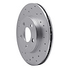 621-40016L Drilled Brake Rotor [Silver], 1995-1999 Mopar, Position: Front Left - image 1