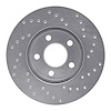 621-40020L Drilled Brake Rotor [Silver], 2000-2005 Mopar, Position: Front Left - image 1