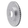 621-40020L Drilled Brake Rotor [Silver], 2000-2005 Mopar, Position: Front Left - image 4