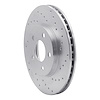621-40020R Drilled Brake Rotor [Silver], 2000-2005 Mopar, Position: Front Right - image 1