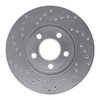 621-40020R Drilled Brake Rotor [Silver], 2000-2005 Mopar, Position: Front Right - image 2