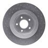 621-40025L Drilled Brake Rotor [Silver], 2008-2014 Mopar, Position: Front Left - image 2