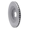 621-40025L Drilled Brake Rotor [Silver], 2008-2014 Mopar, Position: Front Left - image 3
