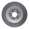 621-40025R Drilled Brake Rotor [Silver], 2008-2014 Mopar, Position: Front Right - image 4