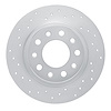 621-40030L Drilled Brake Rotor [Silver], 2013-2016 Mopar, Position: Rear Left - image 1