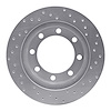 621-40047L Drilled Brake Rotor [Silver], 1980-1993 Mopar, Position: Front Left - image 1