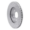 621-40060R Drilled Brake Rotor [Silver], 1986-1990 Mopar, Position: Front Right - image 2