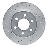 621-40069L Drilled Brake Rotor [Silver], 1991-1996 Mopar, Position: Front Left - image 1