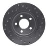 621-40080L Drilled Brake Rotor [Silver], 1996-2000 Mopar, Position: Front Left - image 2