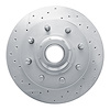 621-40086L Drilled Brake Rotor [Silver], 1998-2003 Mopar, Position: Front Left - image 1