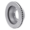 621-40088R Drilled Brake Rotor [Silver], 2000-2002 Mopar, Position: Front Right - image 1