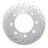 621-40093L Drilled Brake Rotor [Silver], 2000-2002 Mopar, Position: Rear Left - image 1