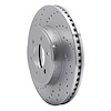 621-40100L Drilled Brake Rotor [Silver], 2003-2003 Mopar, Position: Front Left - image 1