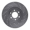621-40100L Drilled Brake Rotor [Silver], 2003-2003 Mopar, Position: Front Left - image 3