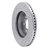 621-40100R Drilled Brake Rotor [Silver], 2003-2003 Mopar, Position: Front Right - image 1