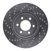 621-40100R Drilled Brake Rotor [Silver], 2003-2003 Mopar, Position: Front Right - image 2