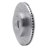 621-40100R Drilled Brake Rotor [Silver], 2003-2003 Mopar, Position: Front Right - image 3