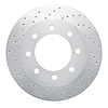 621-40102L Drilled Brake Rotor [Silver], 2003-2008 Mopar, Position: Front Left - image 1