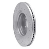 621-40104R Drilled Brake Rotor [Silver], 2004-2006 Mopar, Position: Front Right - image 1