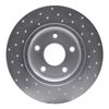 621-40113L Drilled Brake Rotor [Silver], 2012-2020 Multiple Makes/Models, Position: Rear Left - image 2