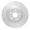 621-42009R Drilled Brake Rotor [Silver], 2012-2021 Mopar, Position: Front Right - image 1