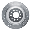 621-42010L Drilled Brake Rotor [Silver], 2014-2021 Mopar, Position: Rear Left - image 1