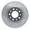 621-42012L Drilled Brake Rotor [Silver], 2014-2021 Mopar, Position: Rear Left - image 1