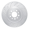 621-42013L Drilled Brake Rotor [Silver], 2014-2021 Mopar, Position: Front Left - image 1