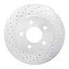 621-42027L Drilled Brake Rotor [Silver], 2002-2007 Mopar, Position: Front Left - image 1