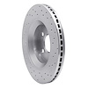 621-42033L Drilled Brake Rotor [Silver], 2012-2018 Mopar, Position: Front Left - image 1