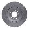 621-46017L Drilled Brake Rotor [Silver], 2004-2008 GM, Position: Front Left - image 2